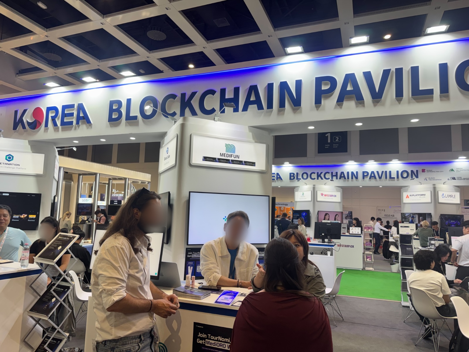 GITEX AI EUROPE 2026 · Korea Blockchain Pavilion 현장 사진 5